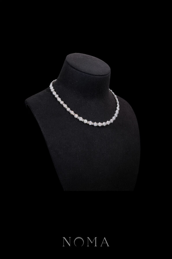 DJW-202400034-Round-Paved-Double-Dot-Choker-Rhodium-White-Gold-1