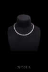 DJW-202400034-Round-Paved-Double-Dot-Choker-Rhodium-White-Gold