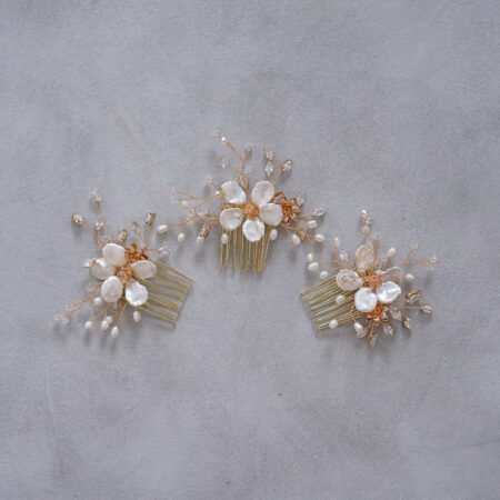 Golden Vinery Garden Haircomb Set - Gold (3 pcs)