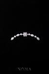 Squared Geometry Partition Hairvine - White Gold