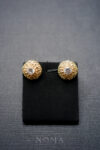 Kartini Earrings - 18k Yellow Gold, White Diamond