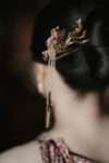 Empress Dynasty Phoenix Hairpin - Gold (Left)
