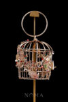 CHN-202300039-Chinese-Scenery-Birdcage-Clutch-Gold