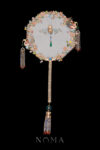 CHN-202300071-Colorful-Double-Phoenix-Spring-Garden-Fan-Gold-Blue