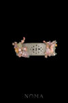 Petite Garden Slim Jade Cuff - Gold, Light Jade