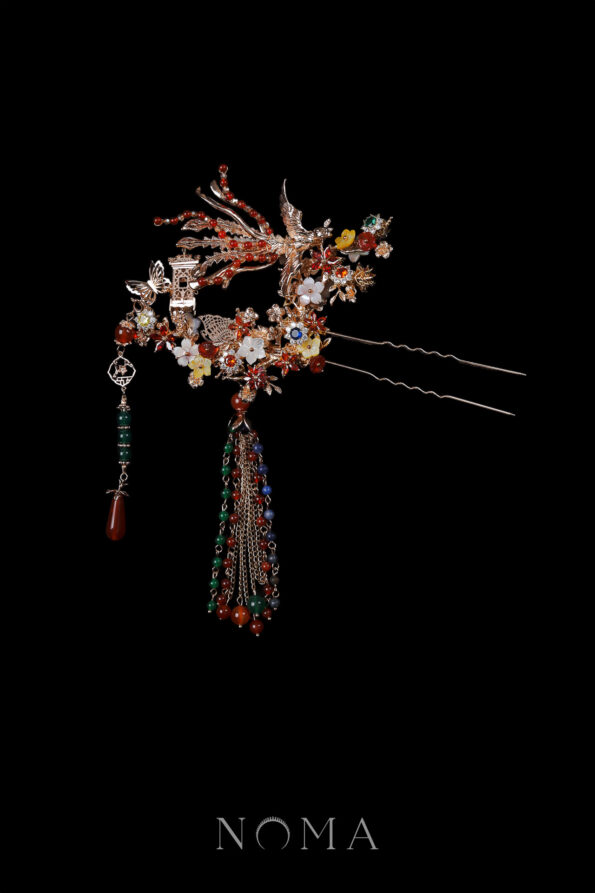 CHN-202400024-Flying-Phoenix-Floral-Galore-Hairpin-Gold-Right