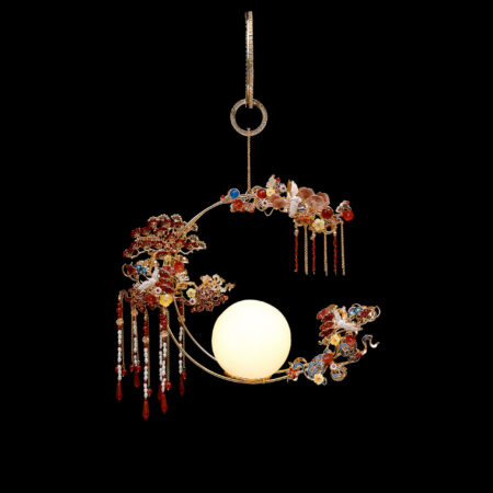 The Moon Represents My Heart Lantern - Gold