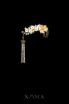 CHN-202400246-Floral-Bright-Moment-Haircomb-Gold-Yellow-Left