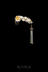 CHN-202400247-Floral-Bright-Moment-Haircomb-Gold-Yellow-Right