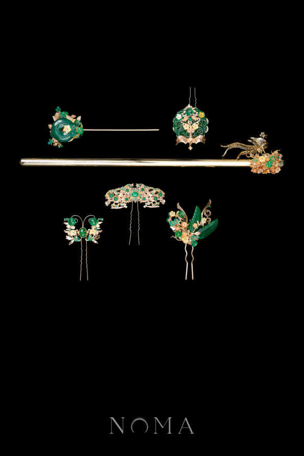 CHN-202400294-Lush-Jade-Binyeo-Full-Set-Gold-Jade-6-pcs