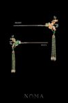 CHN-202500027-Oriental-Flower-Branching-Hairpin-Gold-Green