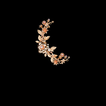Heritage Petals Side Hairvine - Gold (Left)