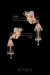 CHN-202500039-Crane-Floral-Inspiration-Hairpin-Gold-Left