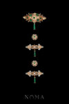 CHN-202500174-Nuence-Decorated-Ornament-Button-Brooch-Set-Gold-Jade-19-pcs