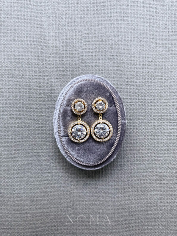 DJW-201900487-DIY-Round-Top-Round-Bottom-Earrings-Set-18k-Yellow-Gold-White-Diamond-6-pcs