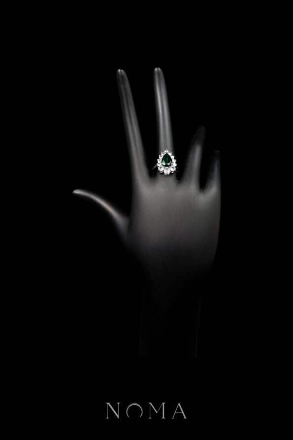 DJW-202400106-Lux-Princess-Ring-Rhodium-White-Gold-Emerald
