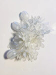 LR Peony Song Hairpin - White Silver, White
