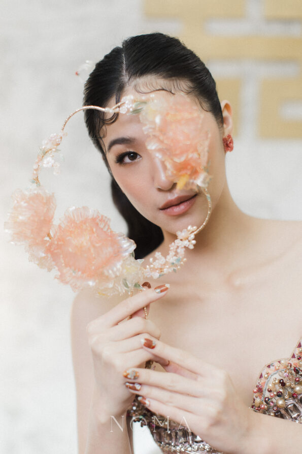 FLR-202200026-LR-Peony-Mix-Eight-Petals-Fan-Gold-Pink-2