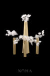 LR Jasmine Bouquet Full Hairpin Set - White Silver, White (9 pcs)