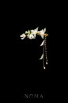 FLR-202300041-CG-Magnolia-Arrangement-Hairclip-Gold-White