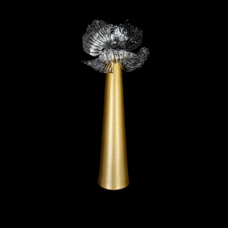LR Floral Element Brooch - Black