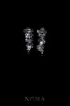 FLR-202500046-LR-Floral-Element-Earrings-White-Gold-Black