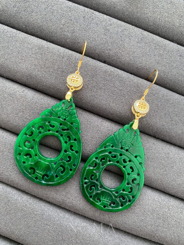 JJW-202100010-Double-Happiness-Carved-Rounded-Teardrop-Hollow-Jade-Earrings-18k-Yellow-Gold-Jade-1