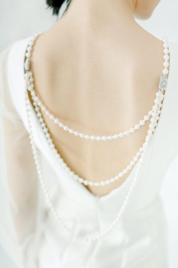 PJW-201900041-Double-Strand-Pearl-Back-Necklace-Rhodium-White-Gold-White-Pearl-1