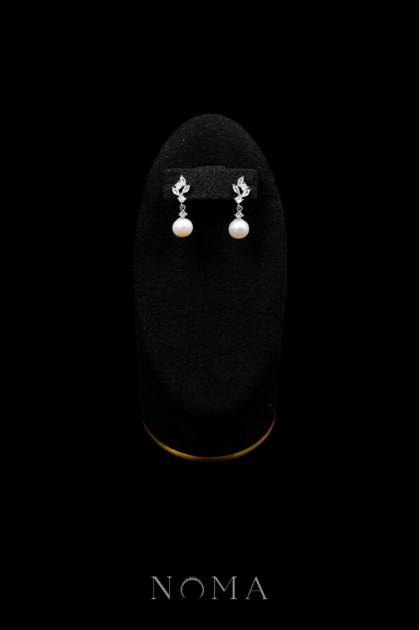 PJW-202500002-Gems-Bits-Arrangement-Pearl-Earrings-Rhodium-White-Gold-White-Pearl