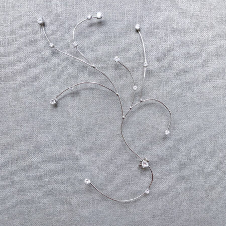 Diamond Touch Earpiece - Rhodium White Gold (Right)
