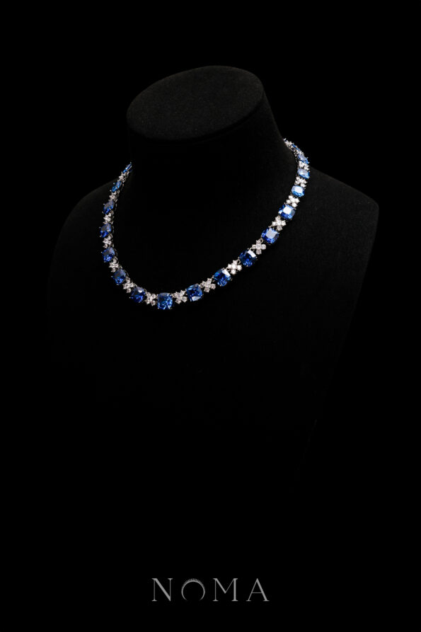 DJW-202400058-Cushion-Cross-Necklace-Rhodium-White-Gold-Sapphire-1