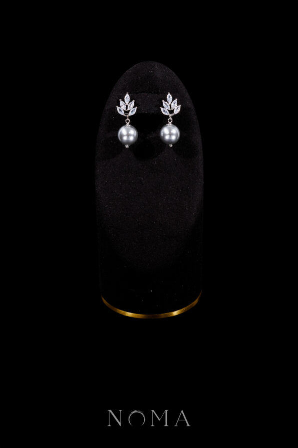 DJW-202400095-Penta-Marquise-Pearl-Earrings-Rhodium-White-Gold-Grey-Pearl