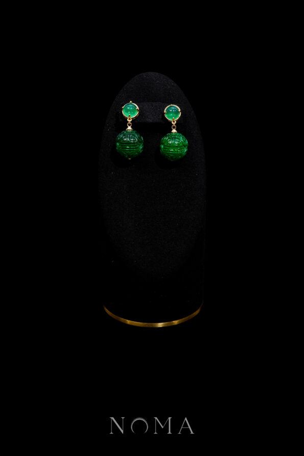 JJW-202400036-Carved-Ball-Jade-Earrings-18k-Yellow-Gold-Jade