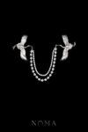 MEN-202500002 – Crane Wing Chain Pin _ Rhodium White Gold _ _ _ C1