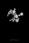 Snowflakes Earpiece - White Gold (Left)
