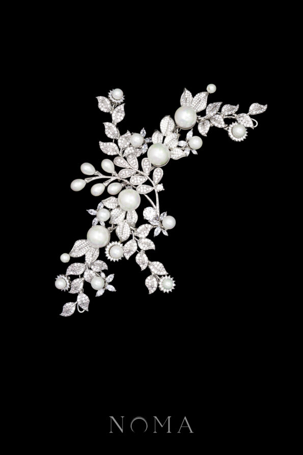 ACC-202400066-Modern-Paved-Vinery-Pearl-HairvineBrooch-White-Gold-1