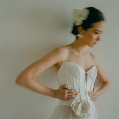 Thread Winter Blossom Brooch - White Silver, White