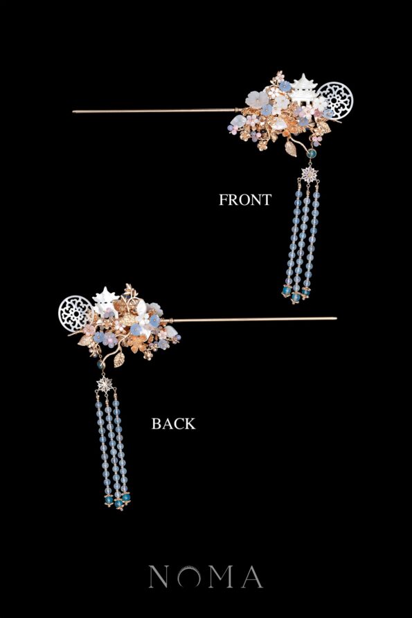CHN-202400097-Floral-Garden-Over-the-Moon-Hairpin-Gold-Blue-1