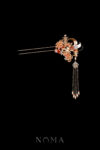 CHN-202400114-Harmonious-Crane-Pagoda-Ornament-Hairpin-Gold-Ruby-Right