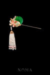 CHN-202400154-Carved-Jade-Crane-Ginkgo-Hairpin-Gold-Pink-Left