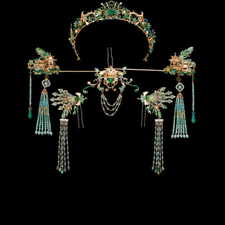 Colorful Oriental Ornament Full Set - Gold, Turquoise (6 pcs)