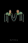CHN-202400172-Colorful-Flying-Cloud-Pagoda-Chain-Brooch-Gold-Turquoise