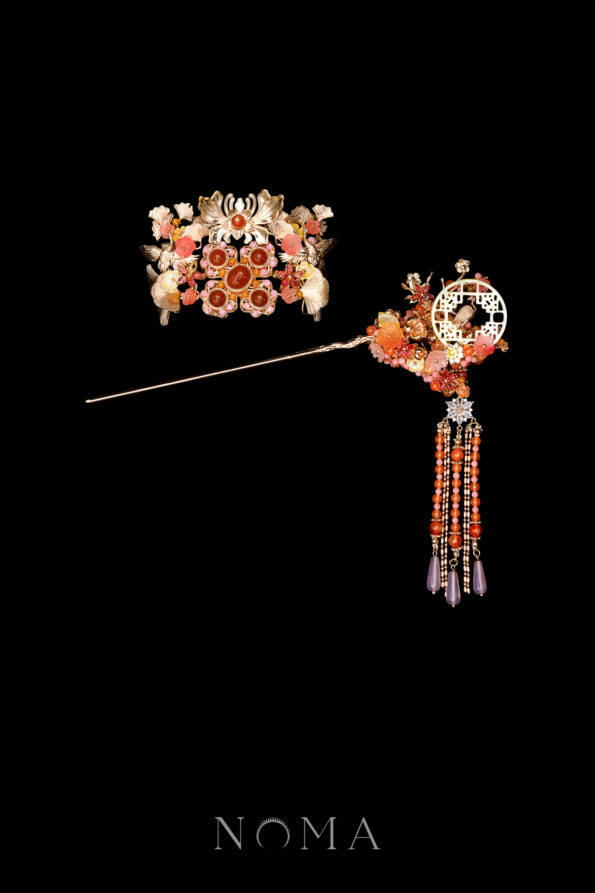 CHN-202400198-Crane-and-Bird-Simple-Set-Gold-2-pcs-1