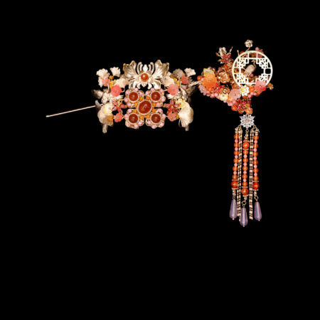 Crane and Bird Simple Set - Gold (2 pcs)