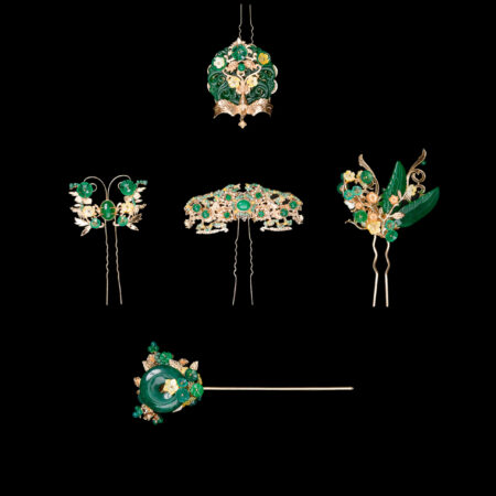 Lush Jade Set - Gold, Jade (5 pcs)