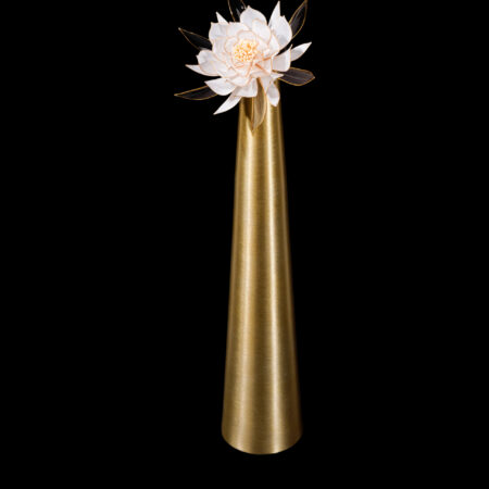 LR Lotus Bloom Hairpin - Gold, White