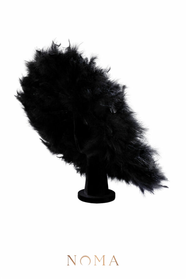 HMV-202300003-Flamboyant-Full-Feather-Hat-Black-1