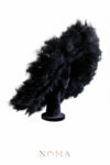 Flamboyant Full Feather Hat - Black