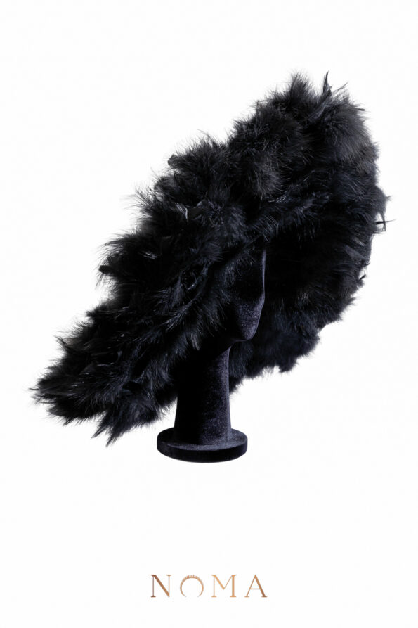 HMV-202300003-Flamboyant-Full-Feather-Hat-Black