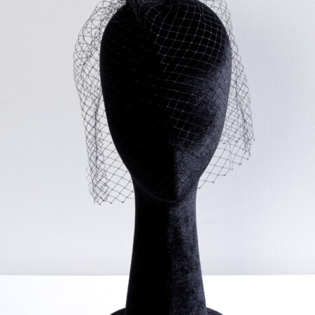Plain Black Veil - White Gold, Black
